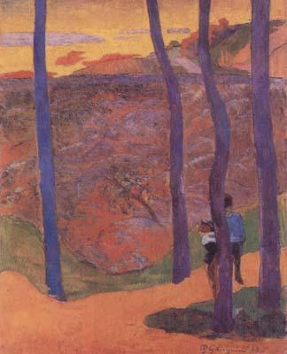 Paul Gauguin Blue Trees (mk07) China oil painting art